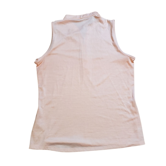 Adidas Peach Zippered Golf Polo Tank Medium - Picture 5 of 5